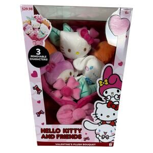 Hello Kitty and Friends - 12-inch Plush Valentine’s Bouquet  In Hand Ships Fast
